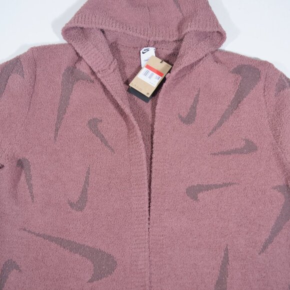 NWT NIKE PHOENIX BOUCLE LONG CARDIGAN, LARGE - Picture 6 of 12